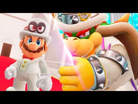 Super Mario Odyssey Walkthrough 100% HD - 11 (Gran Final) Lunas Iniciales del Reino Luna+Vs. Bowser
