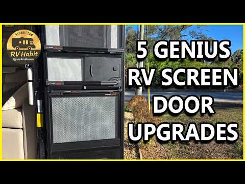 Top 5 RV Screen Door Upgrades  Lippert Screen Shot, Assist Handle, Screen Defender & RV Bug Stop Mod
