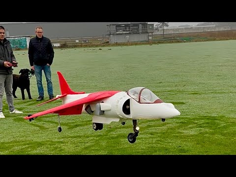 The Harrier Jump Jet | Amazing AV8B RC Turbine SOUND Printed Model Vertical Take Off | Joel Vlashof