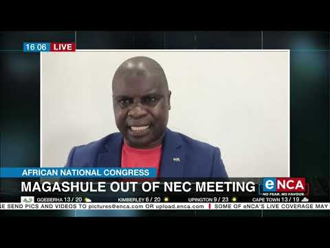 Discussion Magashule out of NEC meeting