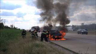 Tinley Park Truckies First On Scene At A Working Car Fire