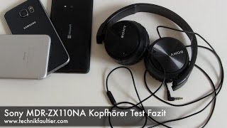 Sony MDR-ZX110NA Kopfhörer Test Fazit