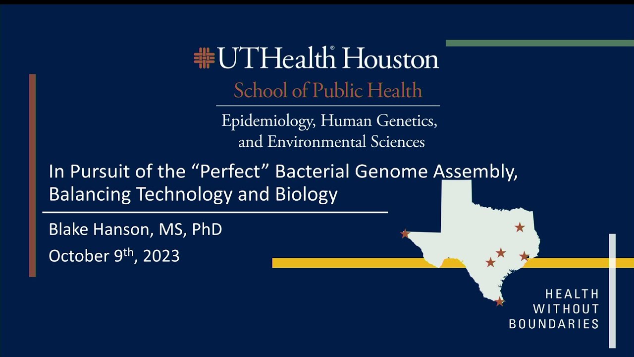 Genomics Workshop: In Pursuit of the “Perfect” Bacterial Genome Assembly, Balancing Technology and..