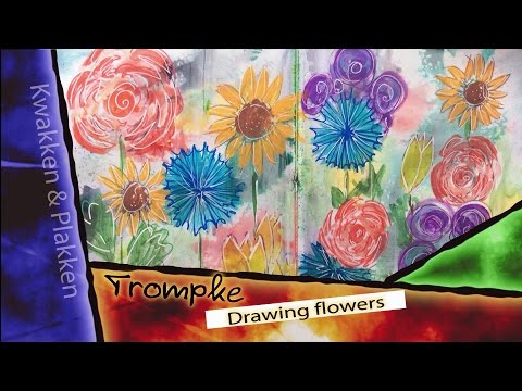 Trompke - Drawing flowers (How to and time lapse)