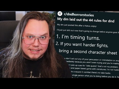 I read those terrible "44 rules" for D&D