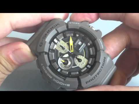 Grey Casio G-Shock Chronograph Watch GAC100-8A