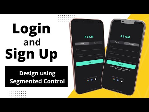 Log in and Sign Up Screen UI using Segmented Control in IOS Xcode - Xcode UIKit Tutorial