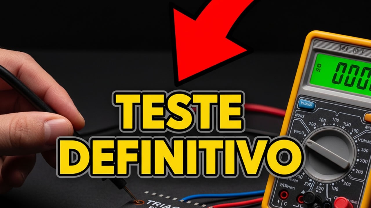 Teste de Funcionamento TRIAC BTA41 Com Multímetro Digital e Com Multímetro Analógico
