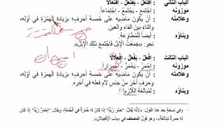 شرح  "البِناءُ في عِلْمِ التَّصْريفِ "(23) / باب افعلَّ ، وتفعَّل image