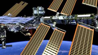 Fly around the International Space Station in this animation