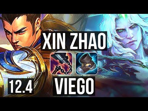 XIN vs VIEGO (JNG) | 6/0/4, Rank 5 Xin, Dominating, Rank 25 | KR Challenger | 12.4