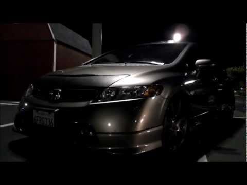 2008 Honda Civic Si Sedan with OEM HFP(Honda Factory Performance) body kit and rims on H&R Coilovers