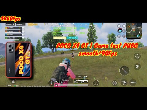 poco X4 GT| Game test PUBG Mobille | setting smooth + 90 Fps