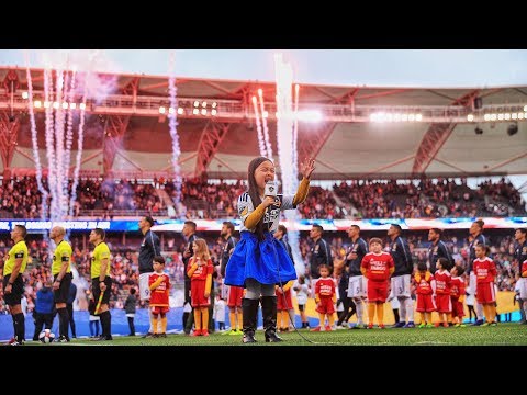 SHE'S BACK! Malea Emma rocks the national anthem at the LA Galaxy home opener