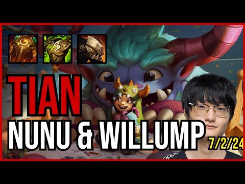 TIAN - NUNU & WILLUMP vs. ELISE Jungle | KR MASTER | PATCH 11.1