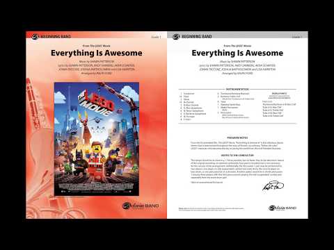 Everything Is Awesome (Awesome Remixxx!!!), arr. Ralph Ford – Score & Sound