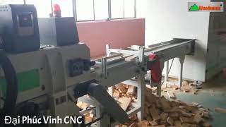 Máy cắt khuyết tật cao tốc WM-FS120 | Sự kết hợp máy cắt ngang và máy bào 2 mặt trong chuyền phôi
