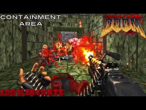 BRUTAL DOOM v21 Dox - Containment Area [100% SECRETS]