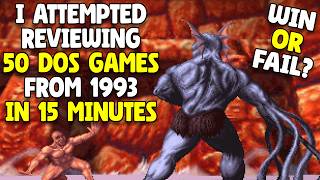 50 DOS Classics in 15 Minutes?! Ultimate 1993 Speed-Run Review
