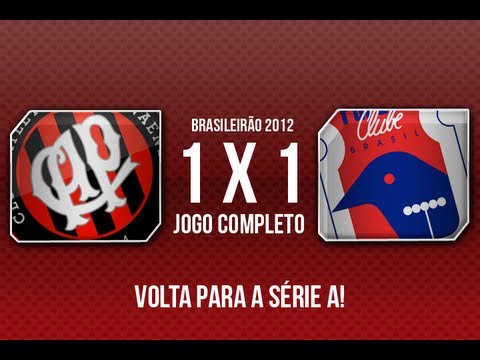 Atlético PR 1x1 Paraná - Série B 2012 - Jogo Completo