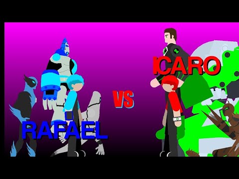 Icaro 10 VS Rafael 07 PARTE 1/2 | Stick Nodes Pro | Ben 10 #ben10 #sticknodes #sticknodespro