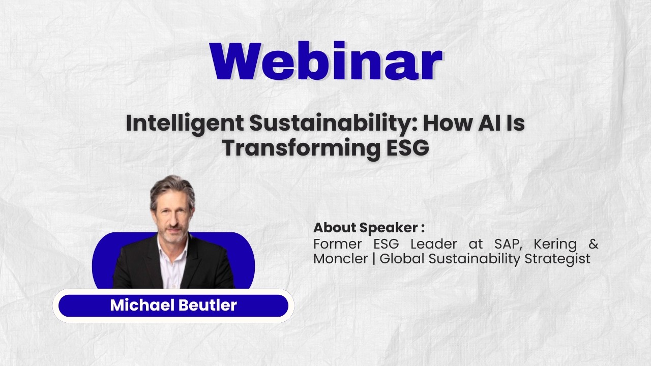 Webinar - Intelligent Sustainability: How AI Is Transforming ESG
