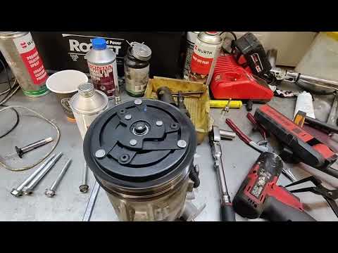A/C compressor shaft seal replacement.