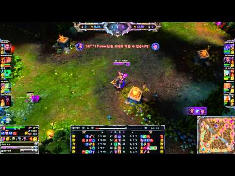 SKT T1 Faker LeBlanc VS Syndra Challenger mid