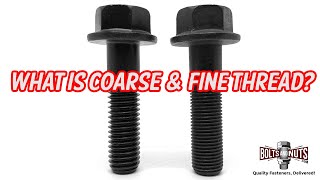Coarse & Fine Thread Fastener Pitches Explained and How To Measure Thread Size