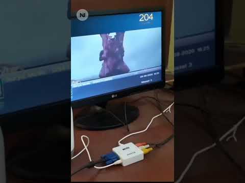 Av to vga converter in Monitor | Monitor to tv #shorts #monitor