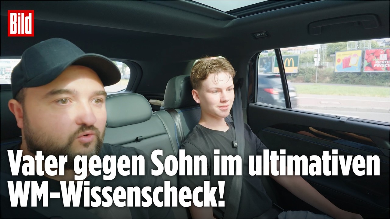 Vater gegen Sohn im ultimativen WM-Wissenscheck! | BILD-WM-QUIZTAXI Folge 2