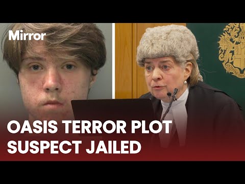 Teenager JAILED after glorifying Southport killer and planning BOMB attack at Oasis gig