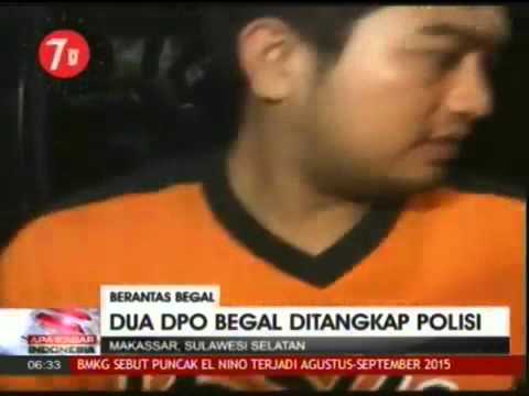 Super Lucu, Begal Motor Menangis Ditangkap Pak Polisi @ Kabar Pagi 7 Agustus 2015