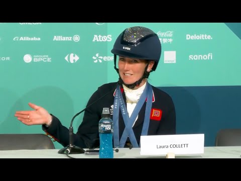 Laura Collett team GOLD and individual BRONZE medal winning press conference 🥇🗼 Paris 2024 Olympics