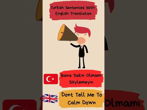 Dont Tell Me To Calm Down (In Turkish)