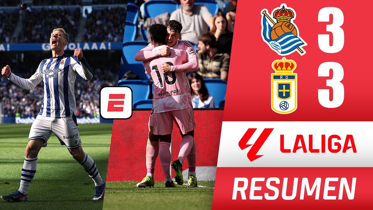 Real Sociedad remontó y se fue arriba pero Real Oviedo lo empató 3-3 en el último suspiro | La Liga
