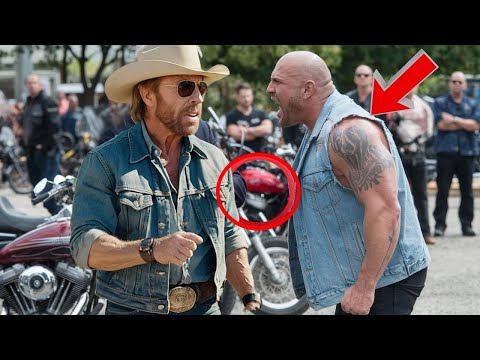 Bikers Threaten Chuck Norris , Unaware He has a Black belt in Karate