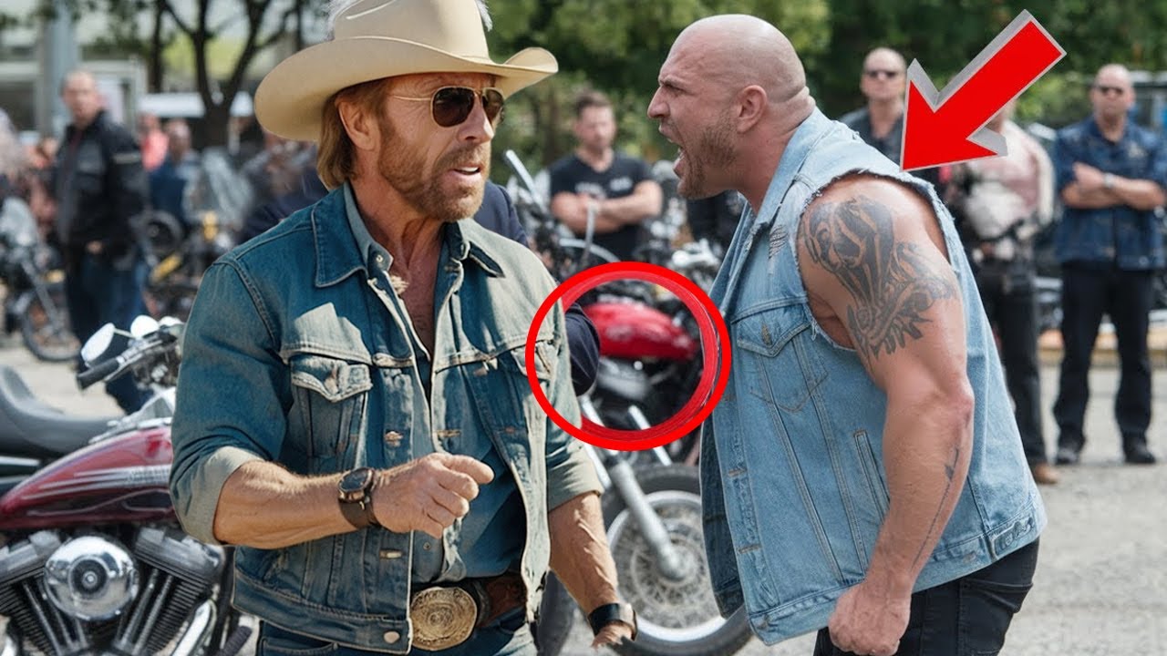 Bikers Threaten Chuck Norris , Unaware He has a Black belt in Karate