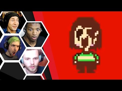 Let's Players Reaction To Chara Killing The Player | Undertale (Genocide)