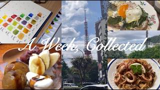 [Vlog] 大人のひとり時間☕️ | 秋の夜長に始める、新しい趣味🎨 | アボカドトースト🥑 | 月イチ東京🗼 | 手作りあんみつ🍡 | 水彩🖌etc... [Ep.002]