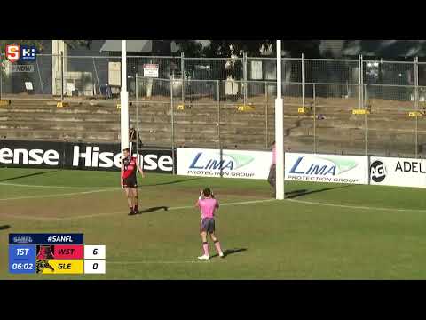 Rd 16 SANFL Snapshot - Glenelg's Brady Searle weaves through traffic to goal