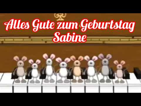 Sabine - Alles Gute zum Geburtstag - Happy Birthday Sabine