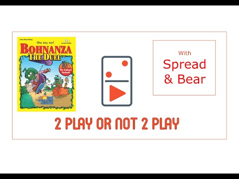 Bohnanza The Duel 2 Player Board Game Review with Spread & Bear