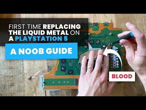 Replace the Liquid Metal on a PS5 | My First Time | A Noob Guide