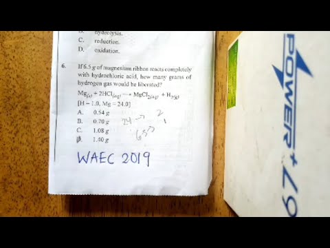 SS3 Chemistry: Stoichiometry + Solved WAEC Questions