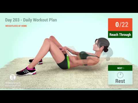 Day 203 - Daily Workout Plan: WEIGHTLOSS AT HOME (104 Calories)