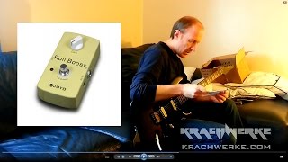 Video thumbnail for Joyo Roll Boost effects pedal demo and review by Krach Werke