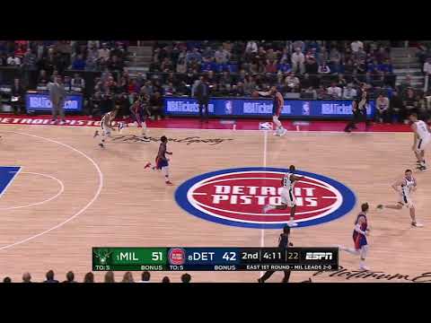 Wayne Ellington All Game Actions 04/20/2019 Milwaukee Bucks vs Detroit Pistons Highlights