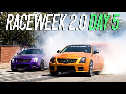 LUXURY Trailer Burnouts - Cadillacs THROW DOWN! | Race Week 2.0 Day 5