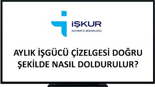 İŞKUR Aylık İşgücü Çizelgesi Nasıl Doğru Doldurulur?